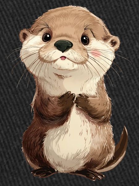 Mignon bébé loutre