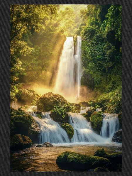 Sunrise Over Hidden Waterfall
