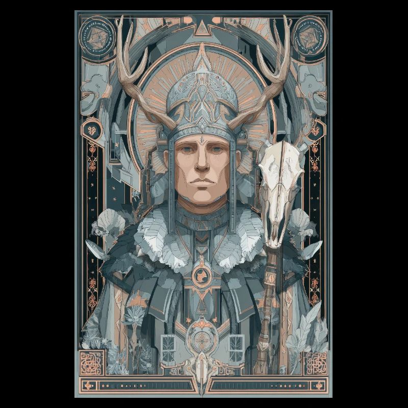 Geweih-Krieger Jugendstil