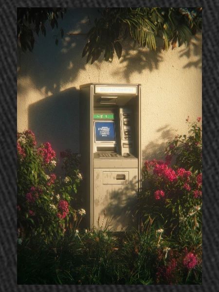 Lonely ATM in Bloom