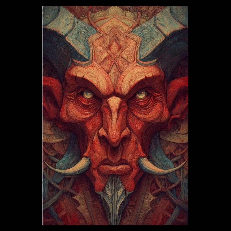 Infernal Demon Mask Art