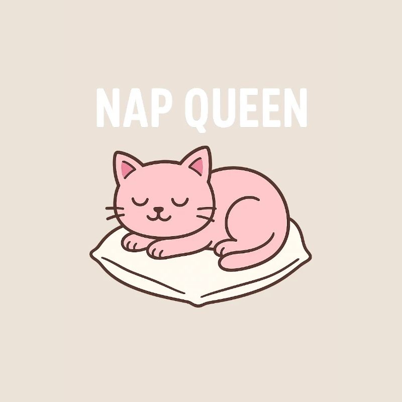 Conception mignonne de chat endormi