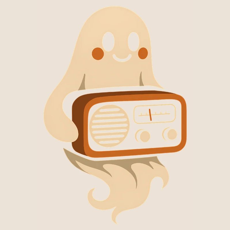 Geist mit Retroradio