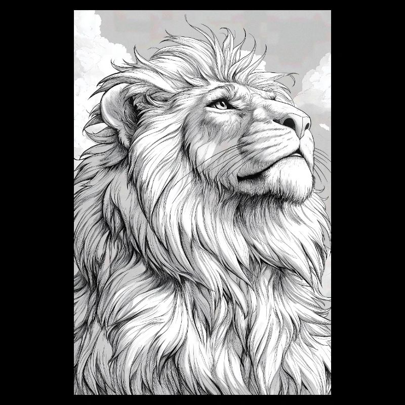 Illustration eines Löwen