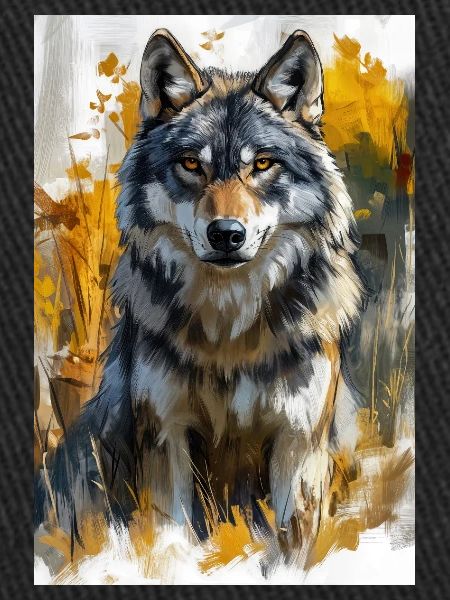 Illustration of a wolf