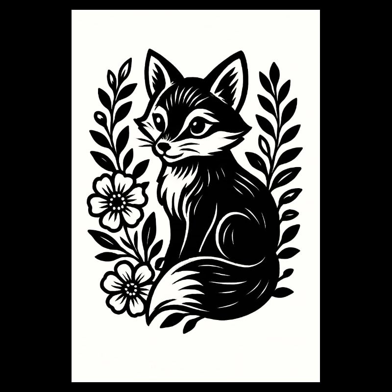 Le Renard dans la danse des fleurs