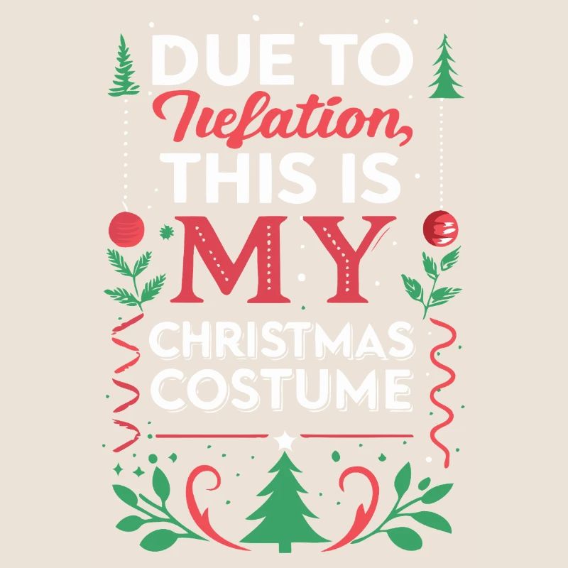 Inflation-Weihnachtskostüm