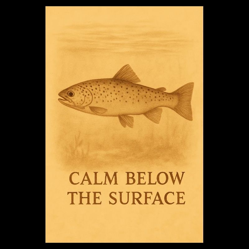 Calm Below the Surface Trout Print
