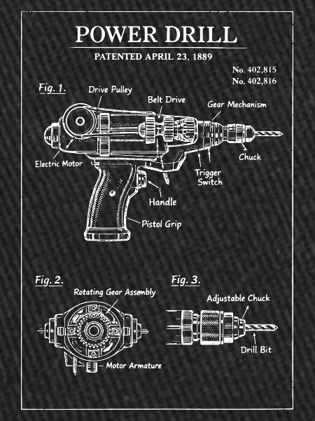 Power Drill Patent Blueprint
