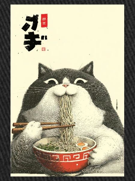 Neko Ramen Slurp de chat