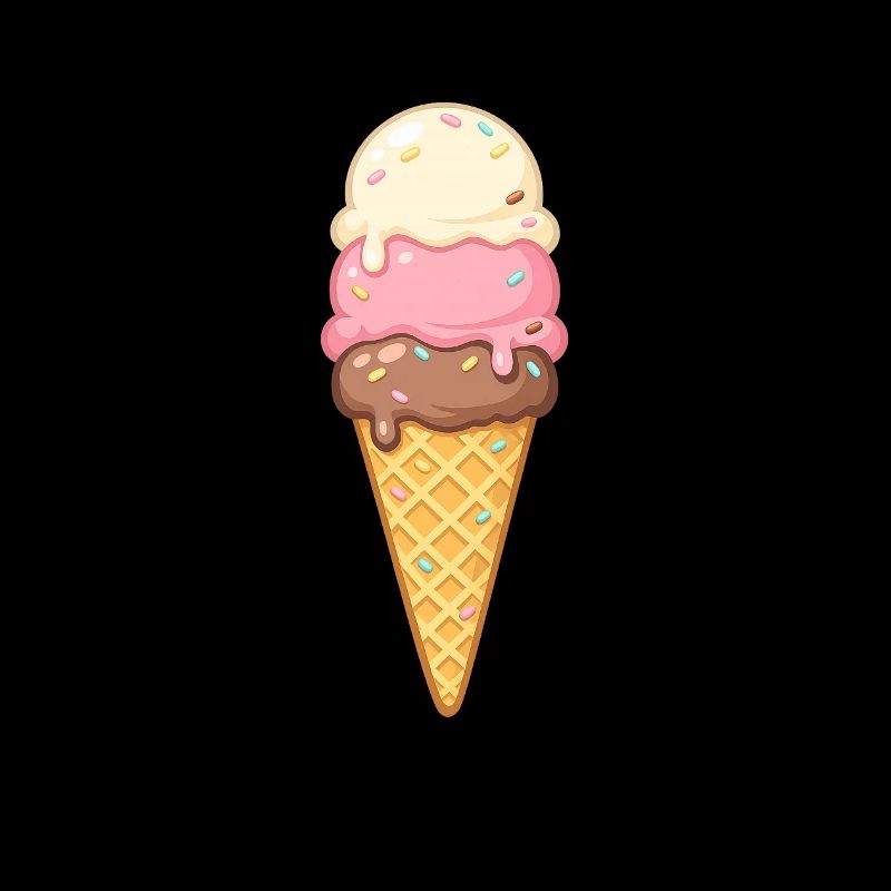 Glace à trois couches chez Cone