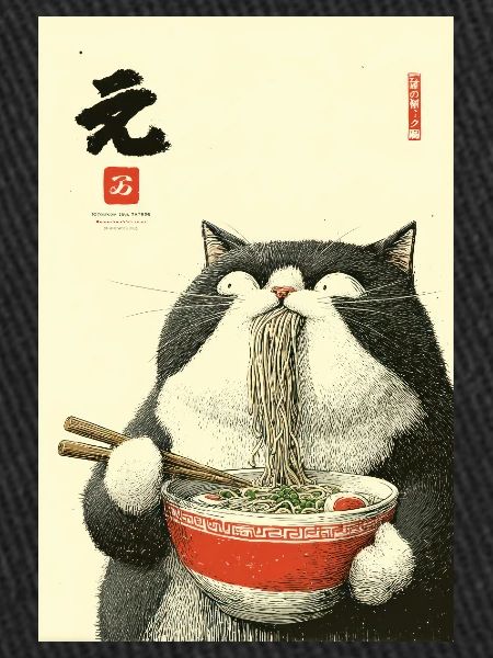Noodle Cat Feast