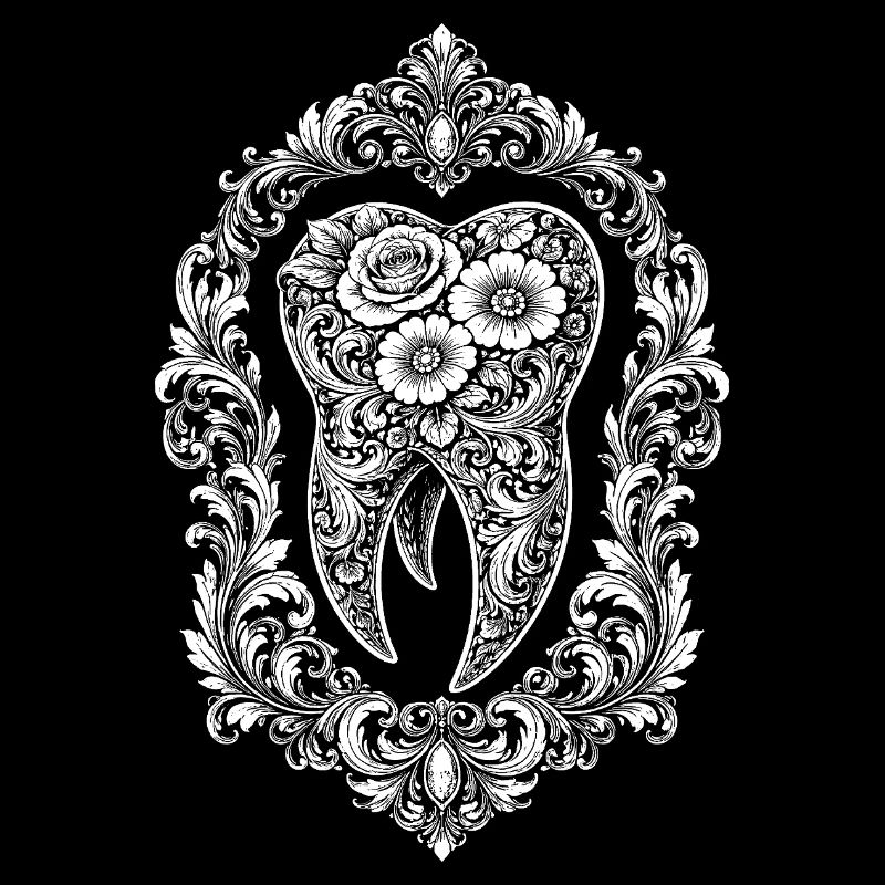 Barockzahndesign im Rahmen
