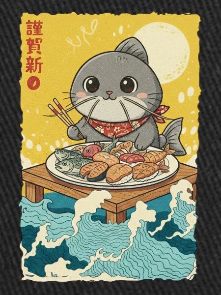 Poissons Chats Kawaii