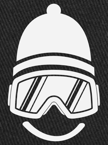 Smileface Ski Goggles Silhouette