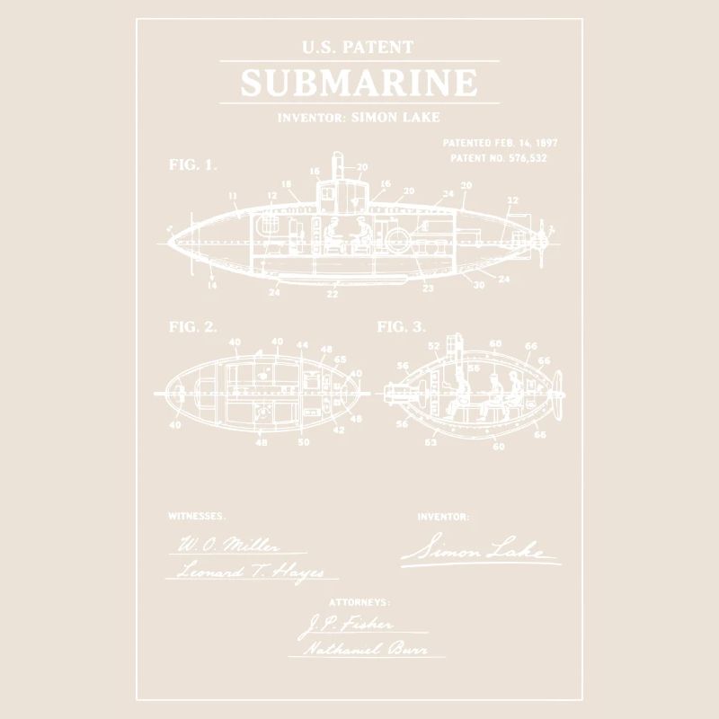 Impression de brevets sous-marins