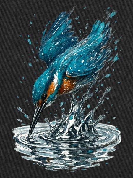 Kingfisher in action