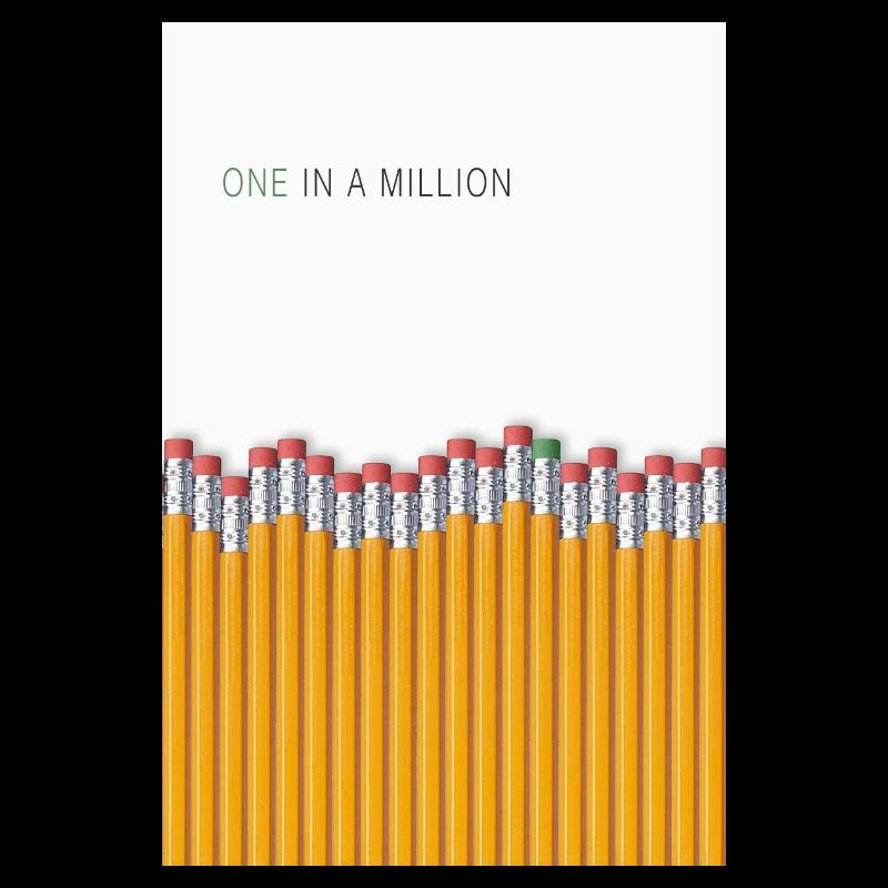 Design unique unique à déclaration unique sur un million