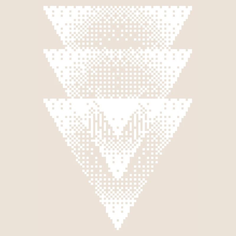 Halftone Triangle Cascade