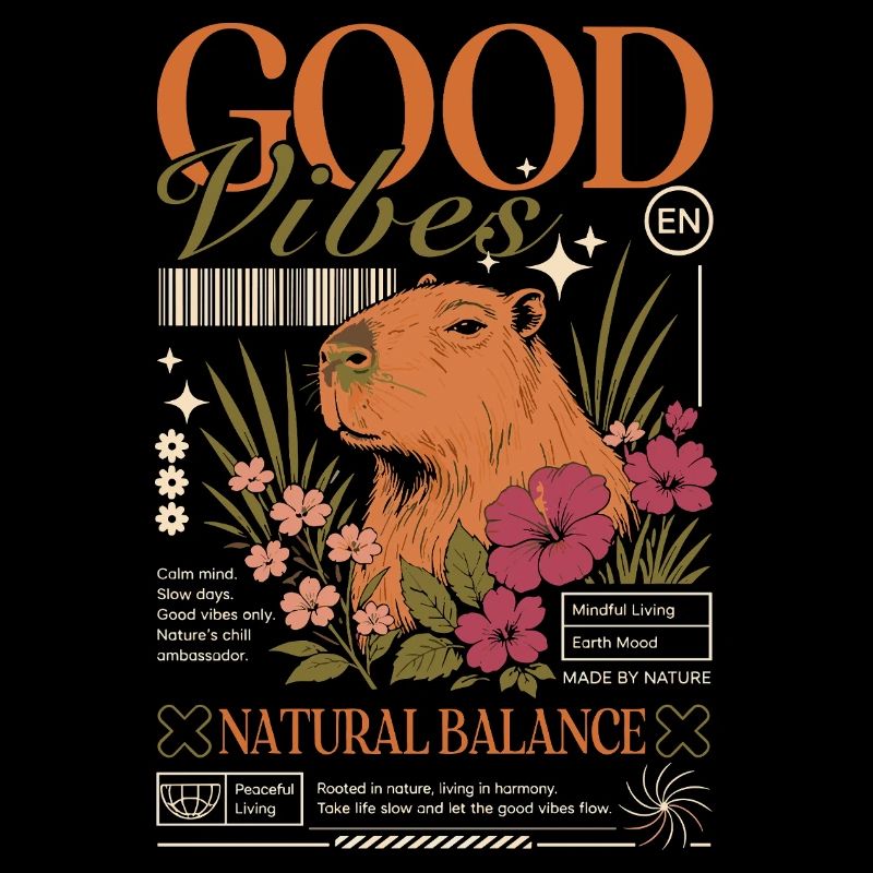 Vibes Capybara Design