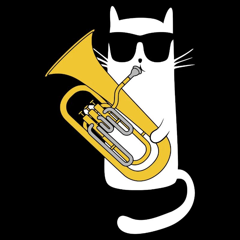 Cor baryton - Chat cool avec des lunettes de soleil
