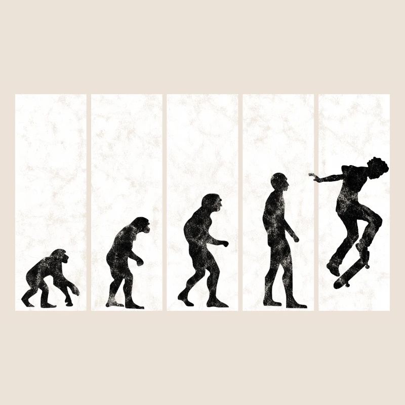 Evolution Skateboarder Skateboard Skater Skate