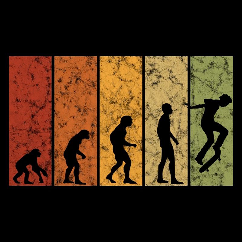 Evolution Skateboarder Skateboard Skater Skate