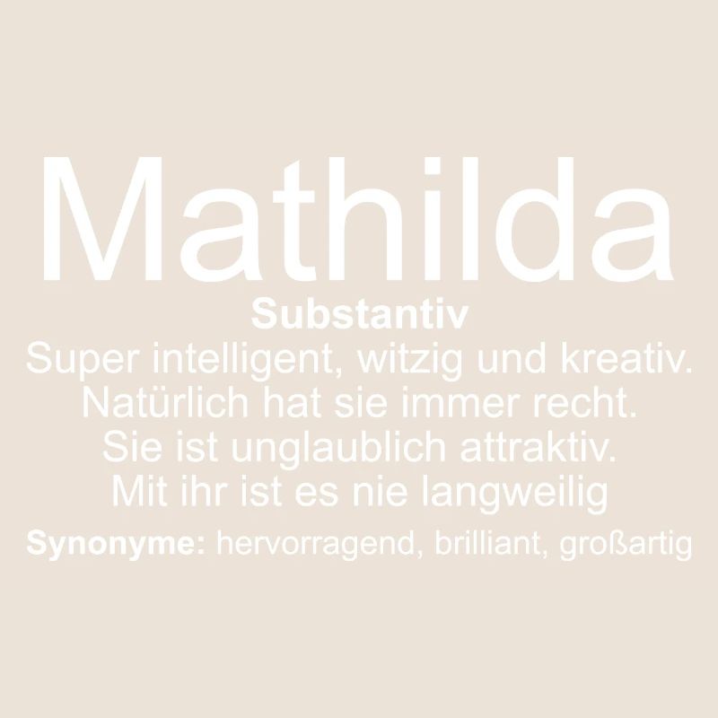 Name Definition Mathilda