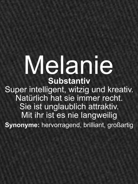 Nom Définition Melanie