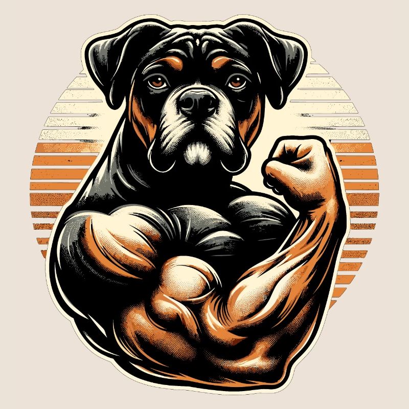 Chien musclé