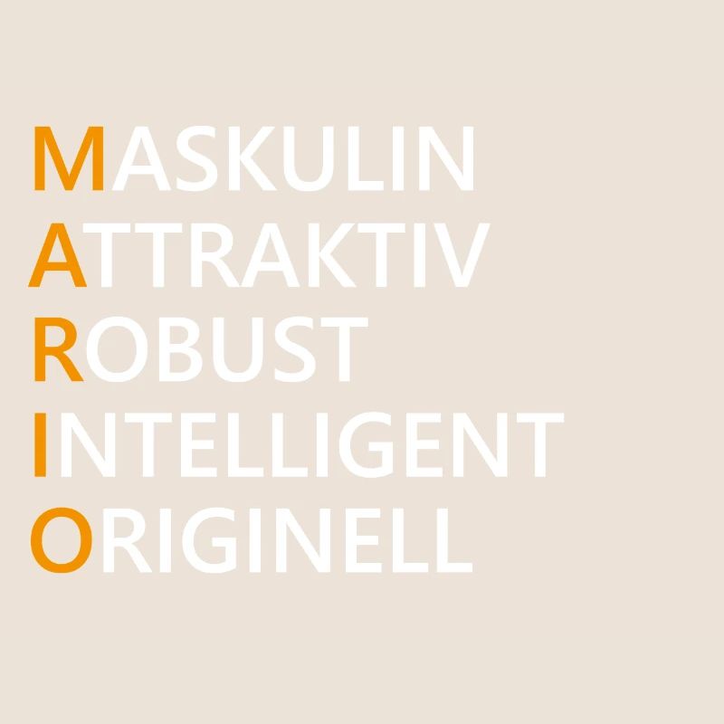 Mario Name Geschenk