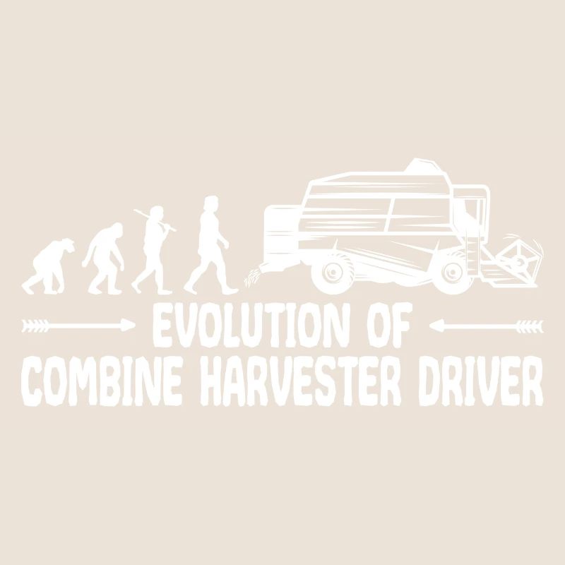 Combine Grain Farmer Evolution Funny