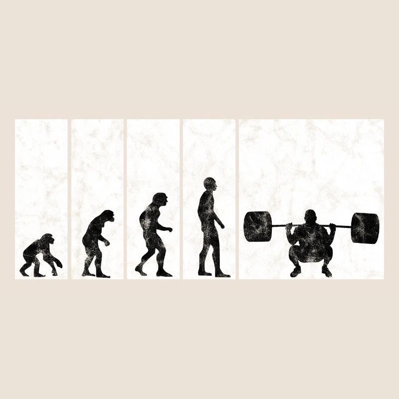 Bodybuilding Bodybuilder GYM Evolution Retro