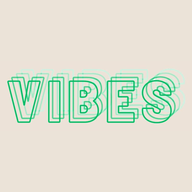 Vibes abstrait vert