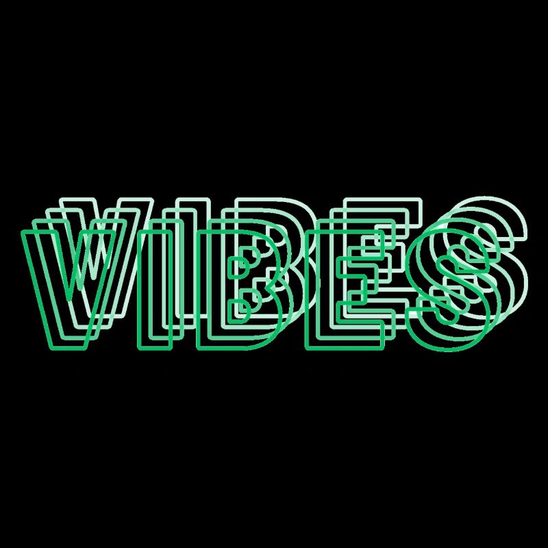 Vibes abstrait vert