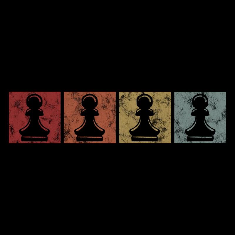 Schachmatt échecs rétro joueurs d’échecs
