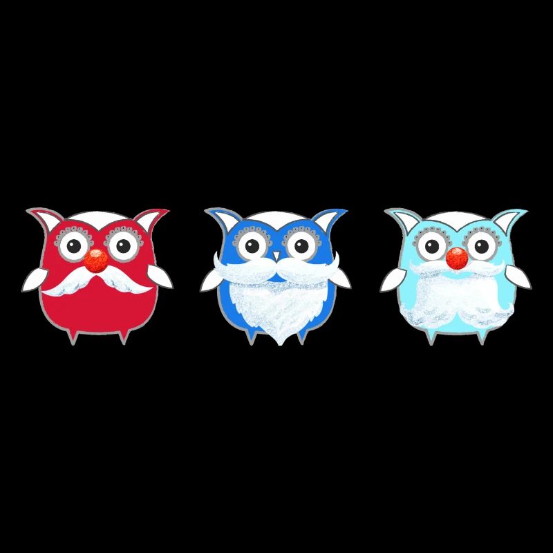 Eule, Eulen, Comic, Familie,Weihnachten