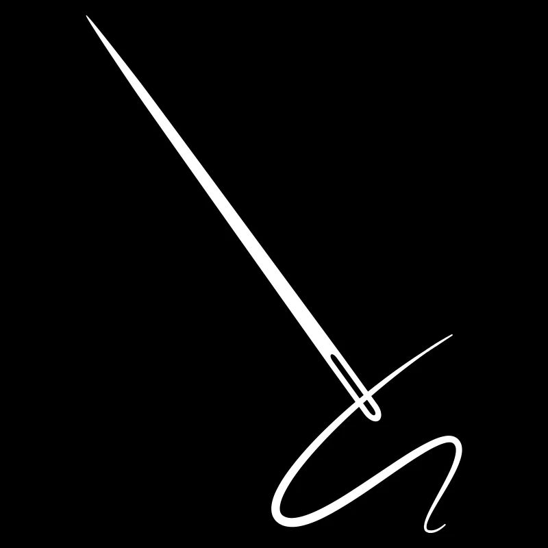 Needle with thread