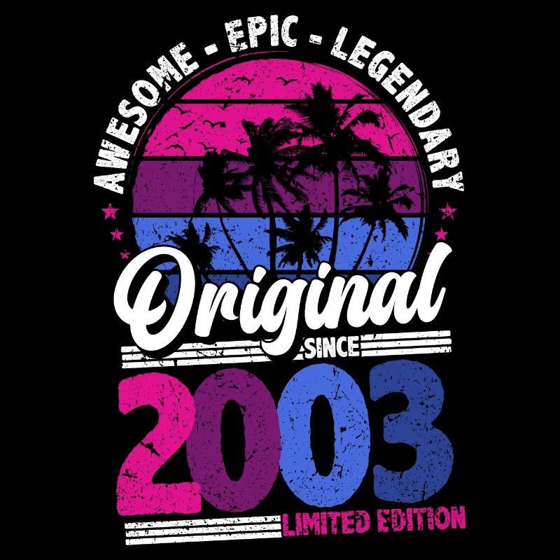 2003 Anniversaire Né En 2003 Rétro Millésime