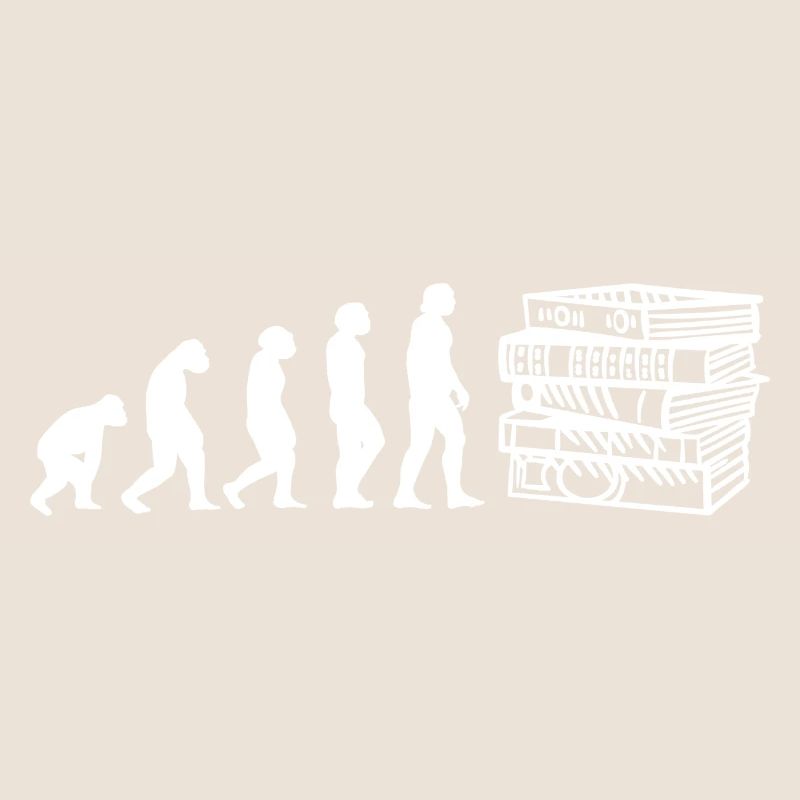 Evolution Bücherwurm