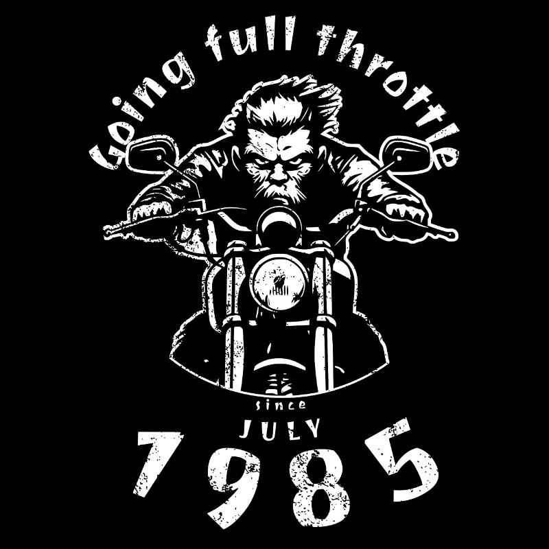 40. Geburtstag Going full throttle since 07/1985