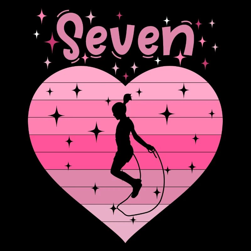 7. Geburstag Seilspringen Mädchen Tochter