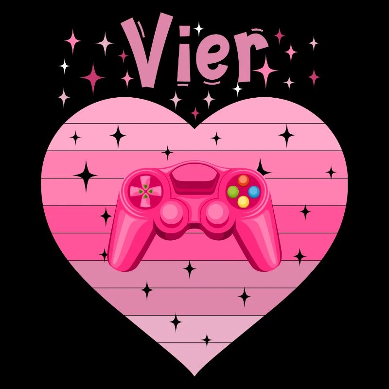 Mädchen Tochter 4. Geburstag Gaming Controller