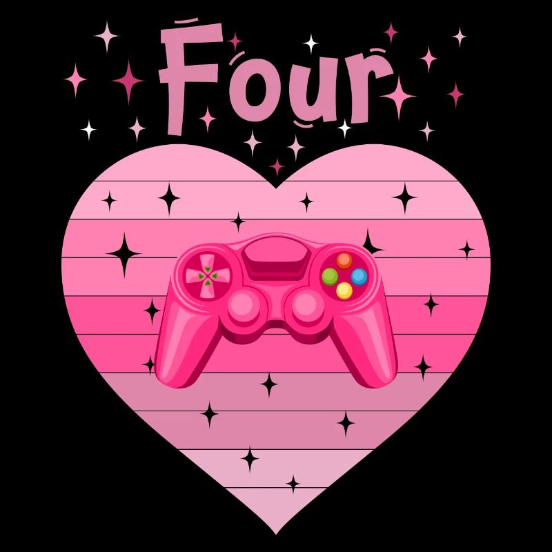 Mädchen Tochter 4. Geburstag Gaming Controller