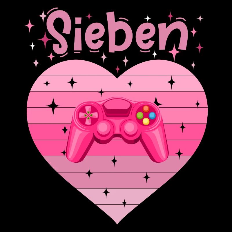 Mädchen Tochter 7. Geburstag Gaming Controller