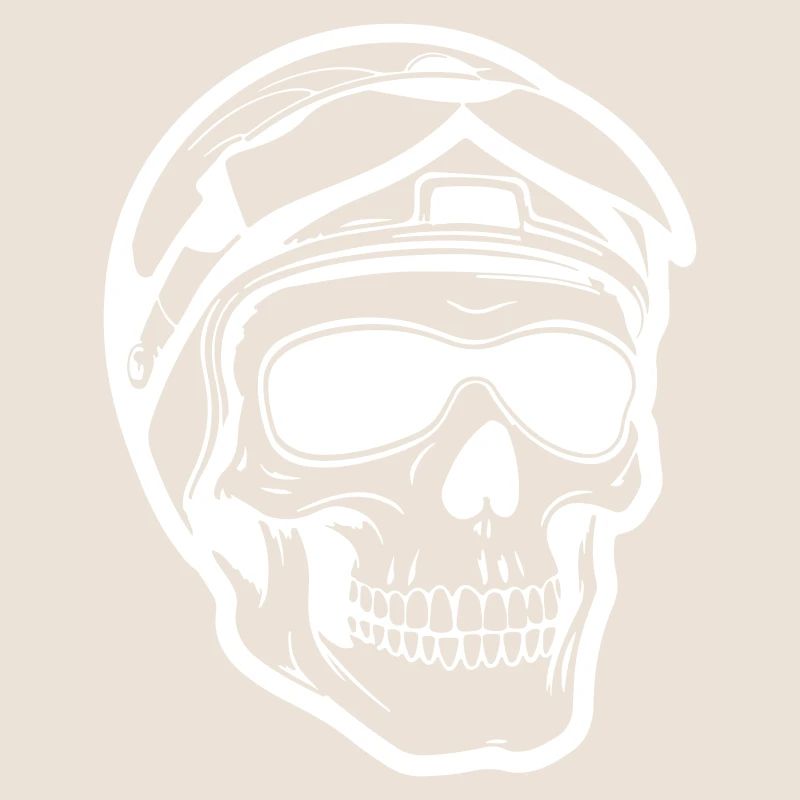 Skelett Biker