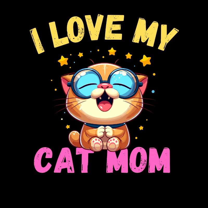 Katzen Mama Katze Mutter Muttertag niedlich Miau