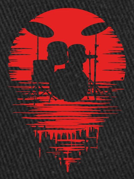 Batterie Silhouette Drum avec réflexion
