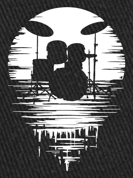 Batterie Silhouette Drum avec réflexion