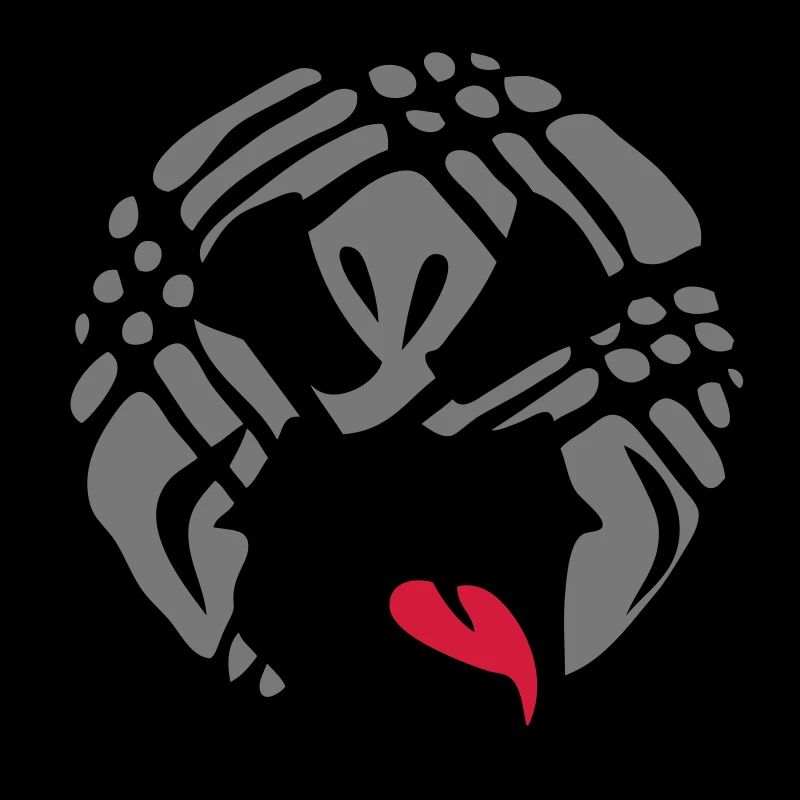 Petanque Cartoon Gesicht Zunge Mund von